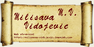 Milisava Vidojević vizit kartica